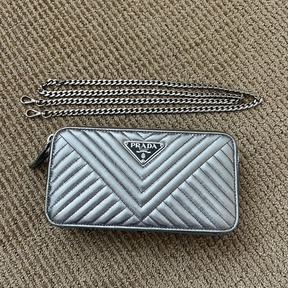 Prada Mini Bandoliera Chromo